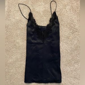Cami NYC sexy black lace silk camisole size small
